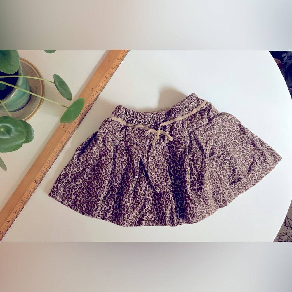 Baby GAP Corduroy Cheetah Print Skirt 18 - 24 Months fits XL 100% Cotton